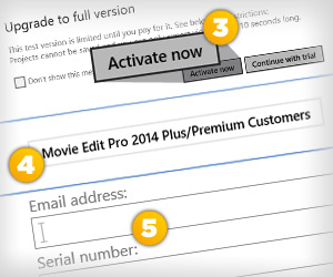 Movie Edit Touch Aktivierung