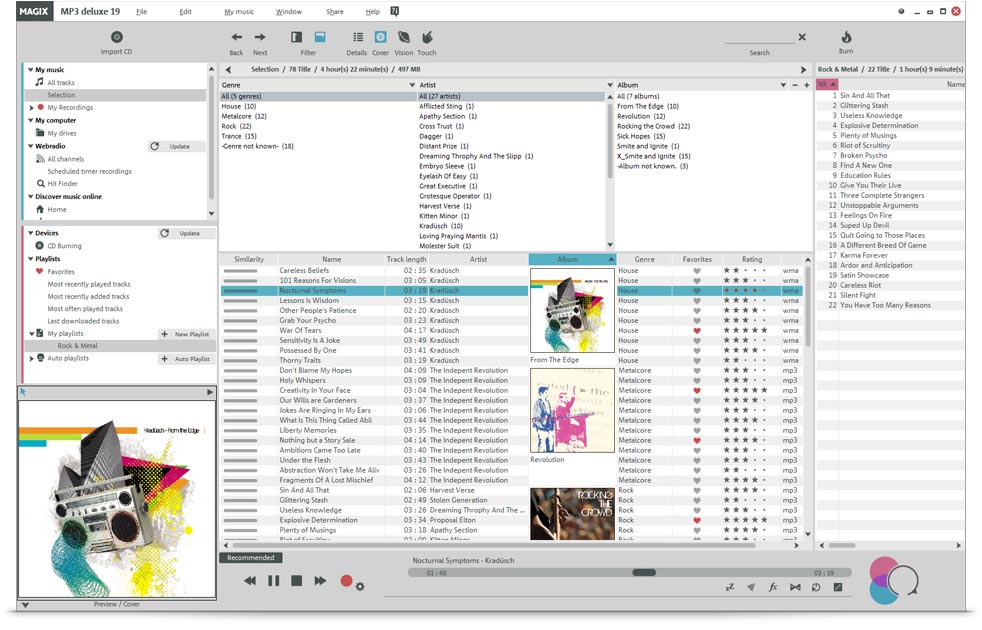 MP3 deluxe MX Screenshot