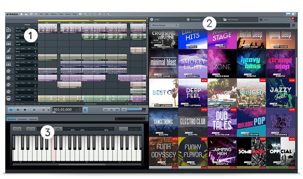 Magix Music Maker soundpools 9 to 18 free