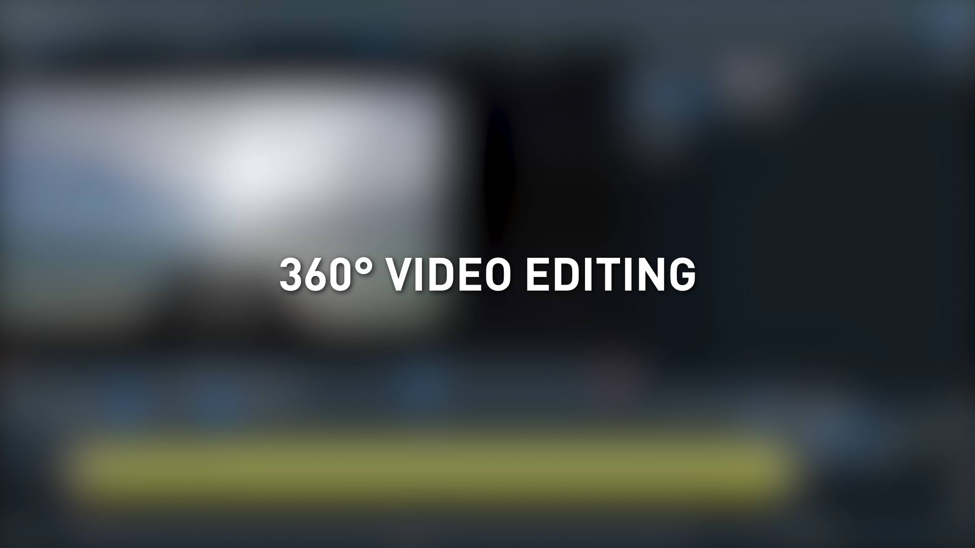 360° video editing