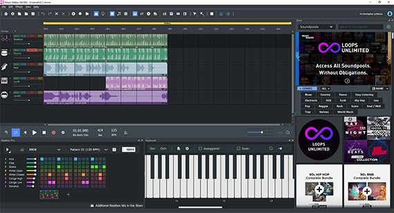 User Interface Screenshot MUSIC MAKER