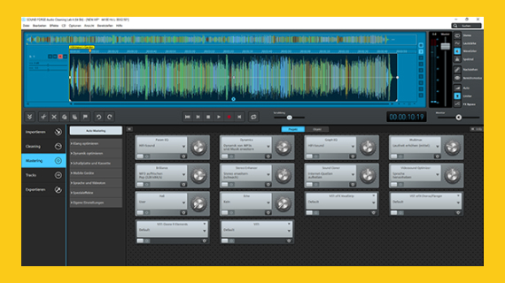 SOUND FORGE Audio Cleaning Lab - Mastering tab