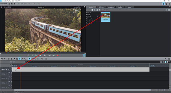 Load video for tilt shift effect