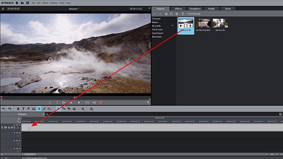 Increase MP4 volume: Video import