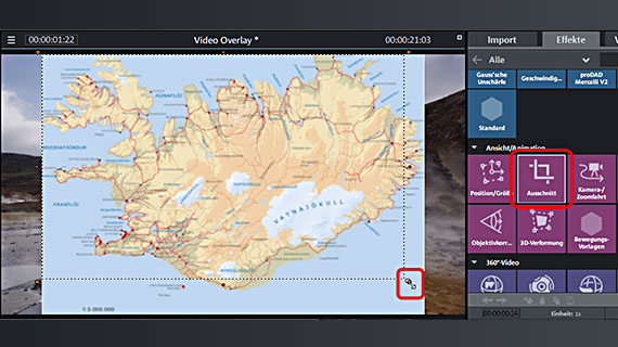 Video-Overlay: Bildausschnitt ändern