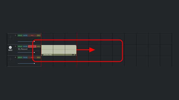  A sound module is created during the recording