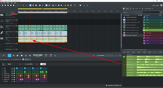 Assemble background music from Soundpool samples