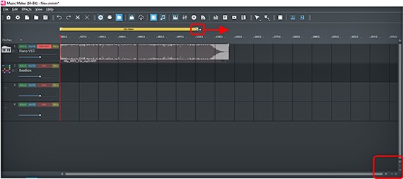 Set the zoom section and playback area