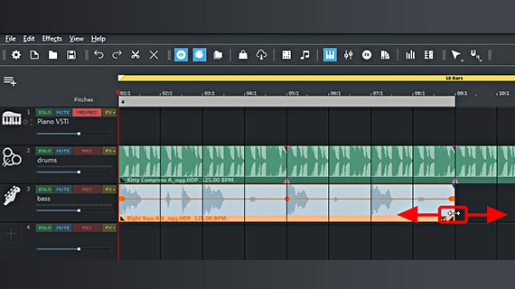 Dragging loops out for longer sequences