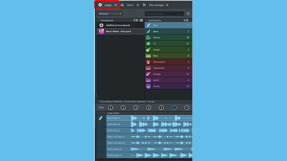 Selecting Soundpool loops