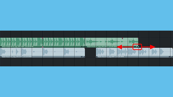 Dragging loops in a track out for longer sequences 