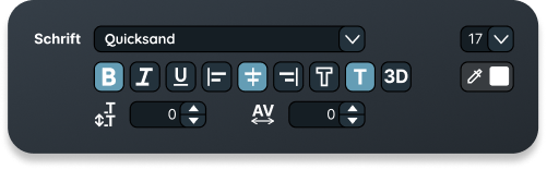 Text formatting