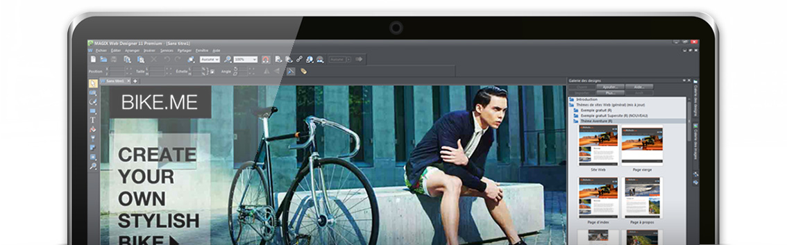 La création de sites Web avec MAGIX Web Designer