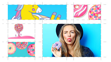 Fotoroosters voor collages Fotoroosters voor collages
