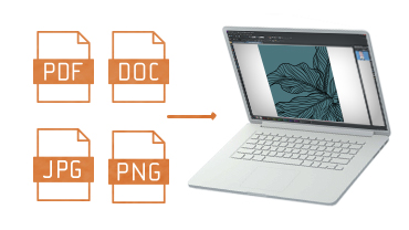 Select file formats freely Select file formats freely