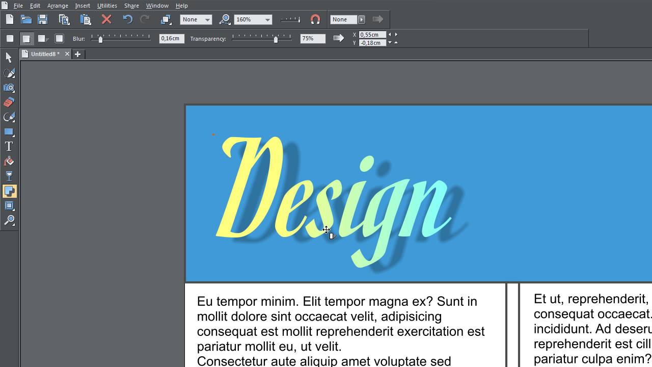 Effets pour les éléments graphiques