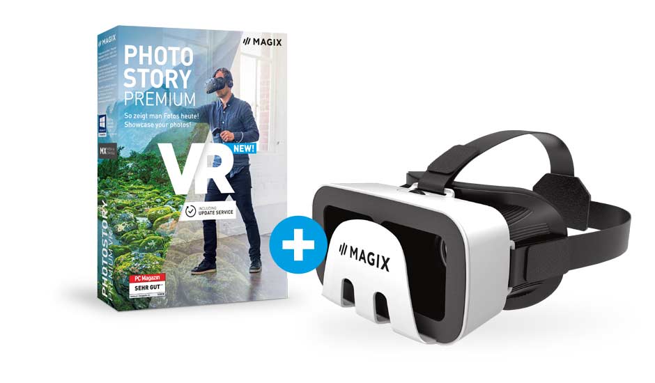 Photostory Premium VR + casque VR pour smartphone Photostory Premium VR + casque VR pour smartphone