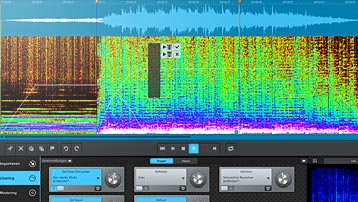 Spectral display with preview feature