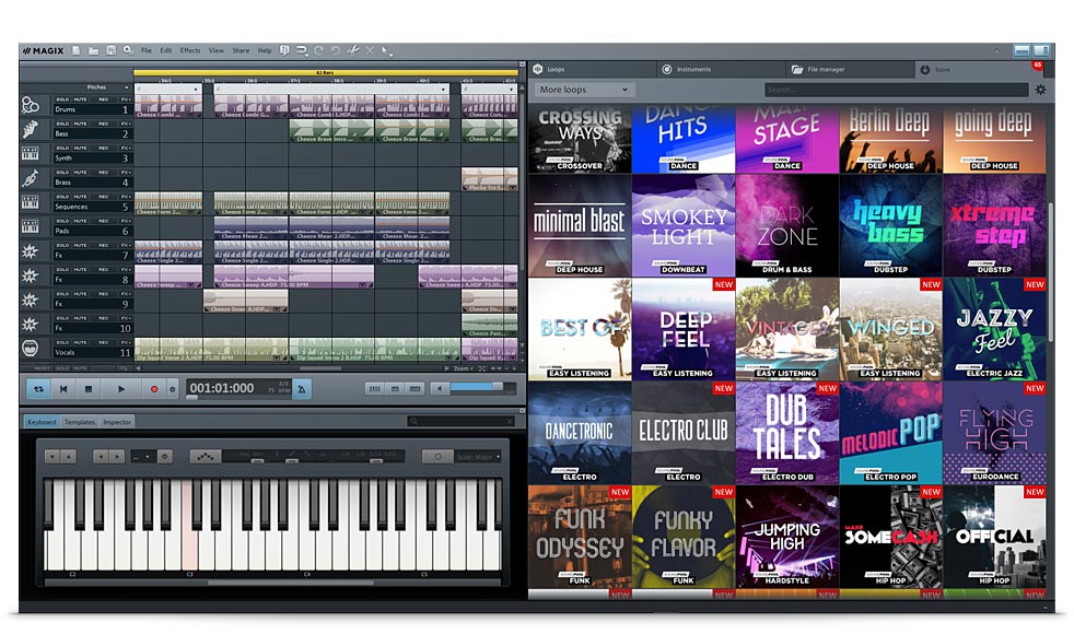 Music Maker offers many helpful features for audio recording