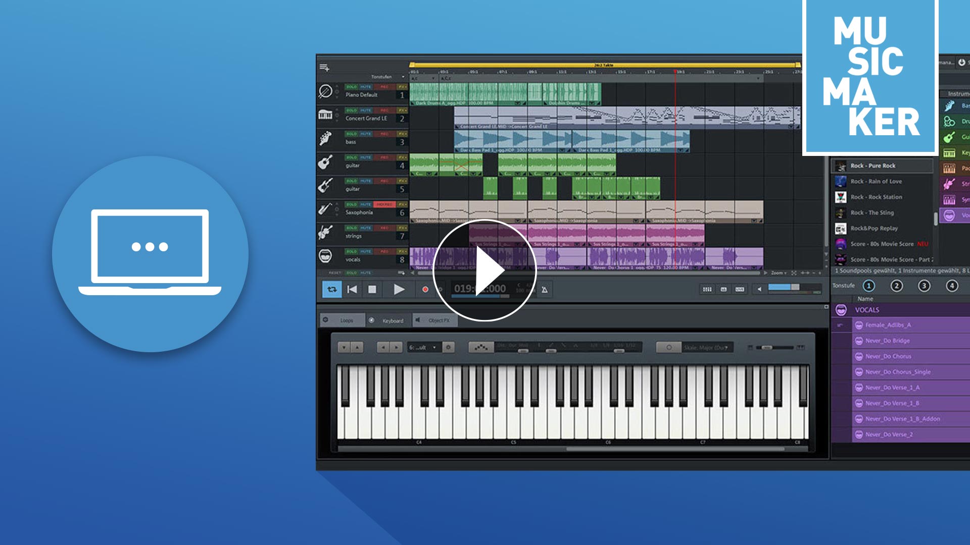 MUSIC MAKER ➤ Watch Video Tutorials