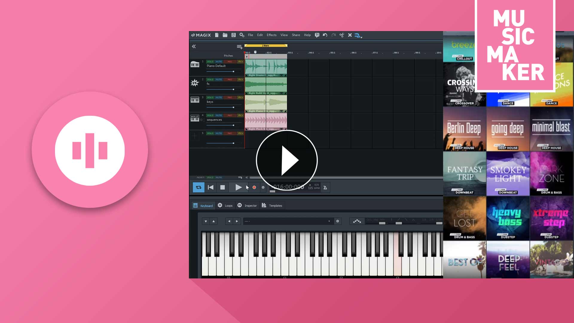 Soundpools in Music Maker