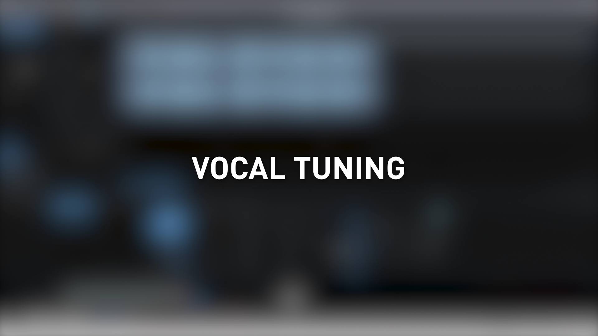 Тюнинг вокала