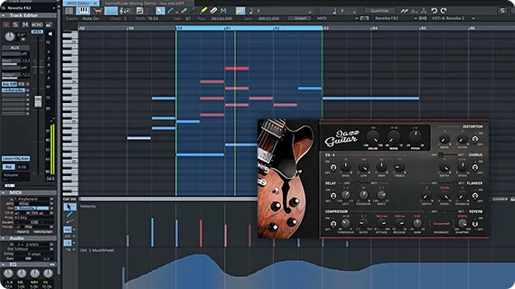 Compatibilidad con plug-ins MIDI VST