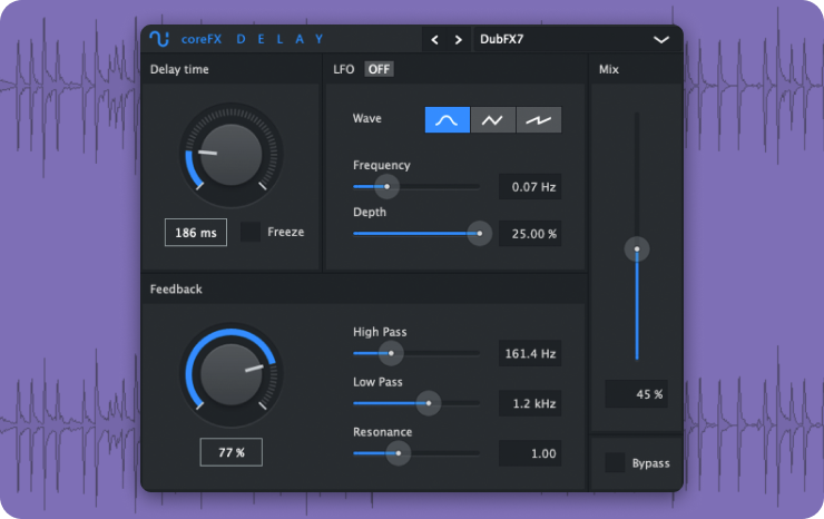 coreFX Delay