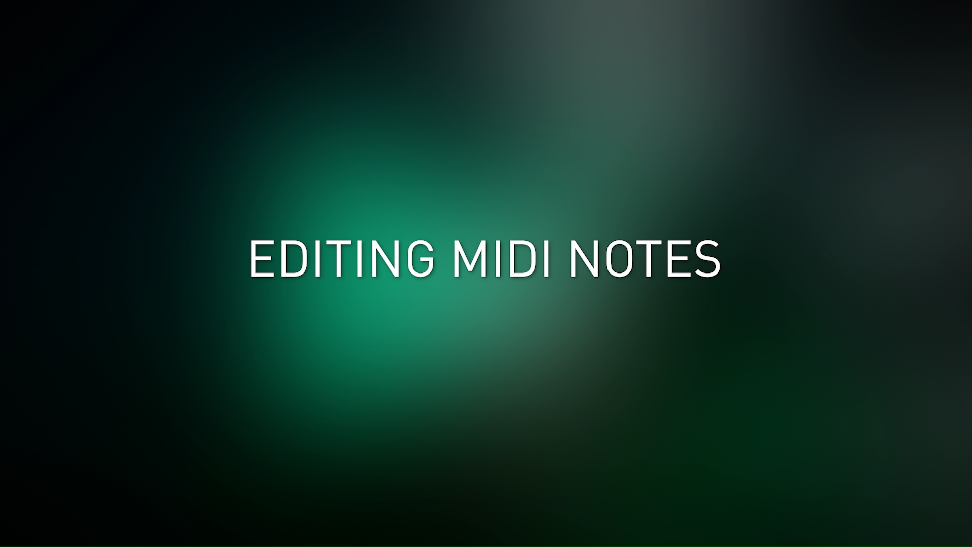 MIDI-editing