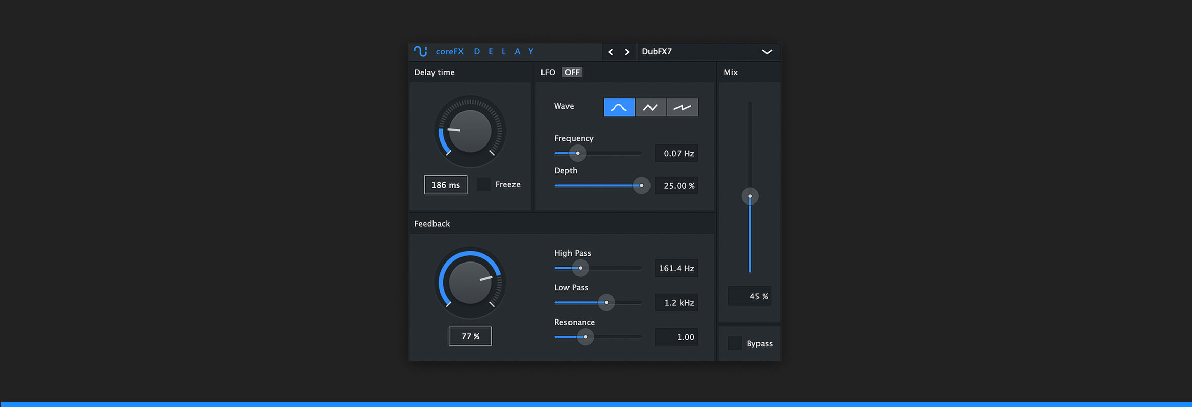 coreFX Delay