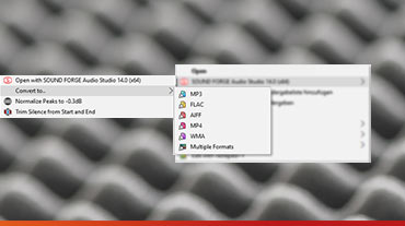 Windows context menu Windows context menu