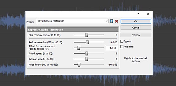 Restauration audio Restauration audio