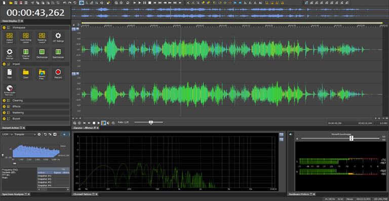 O padrão de referência para gravação, edição de áudio e masterização
