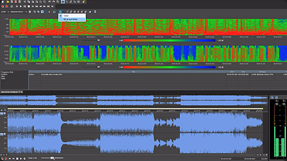 Multichannel-capable spectrum analysis