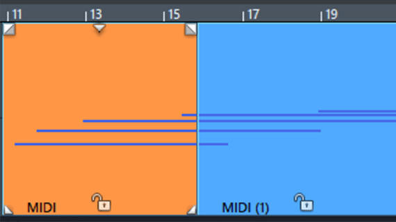 Option Soft Split pour les objets MIDI