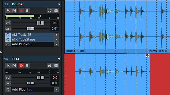 Flexible rendering with track output recording