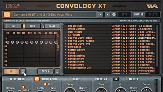 Efectos de reverberación legendarios con Convology XT Complete