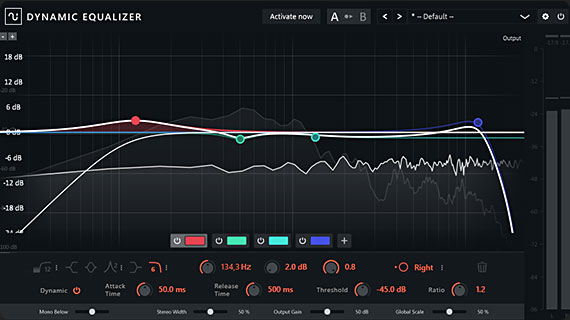 Shape your own unique sound with dynamicEQ