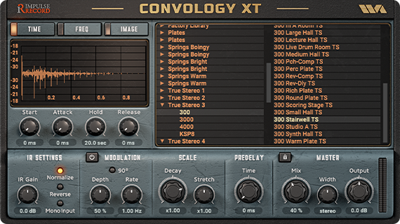 Legendarische reverbs met Convology XT Complete