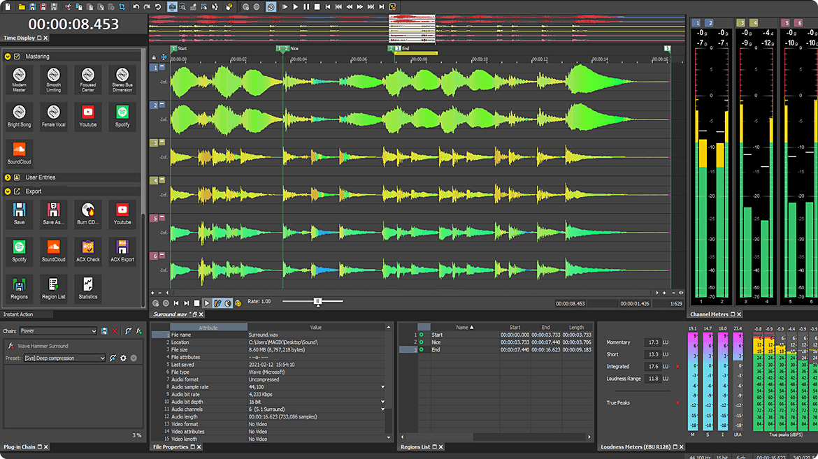 SOUND FORGE Pro 16
