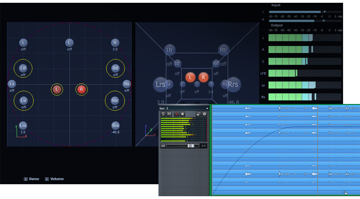 3D Surround editing