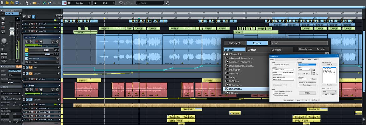Multi-format export/Plug-in browser Multi-format export/Plug-in browser