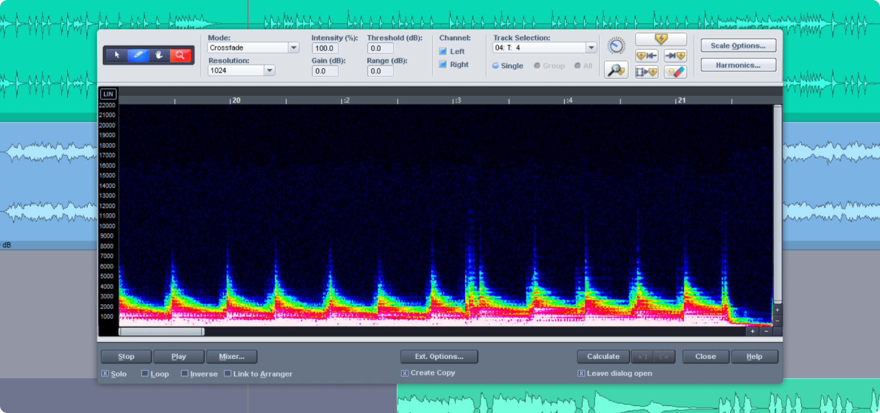 Spectral Cleaning en Sequoia Pro