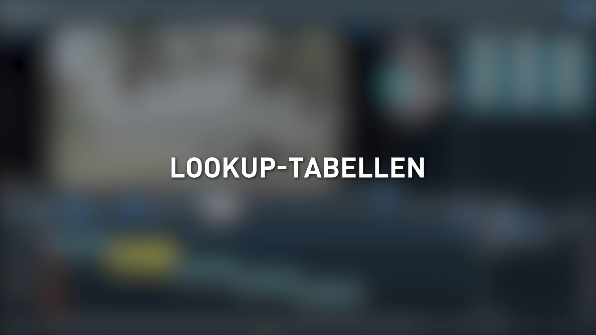 Lookup-Tabellen