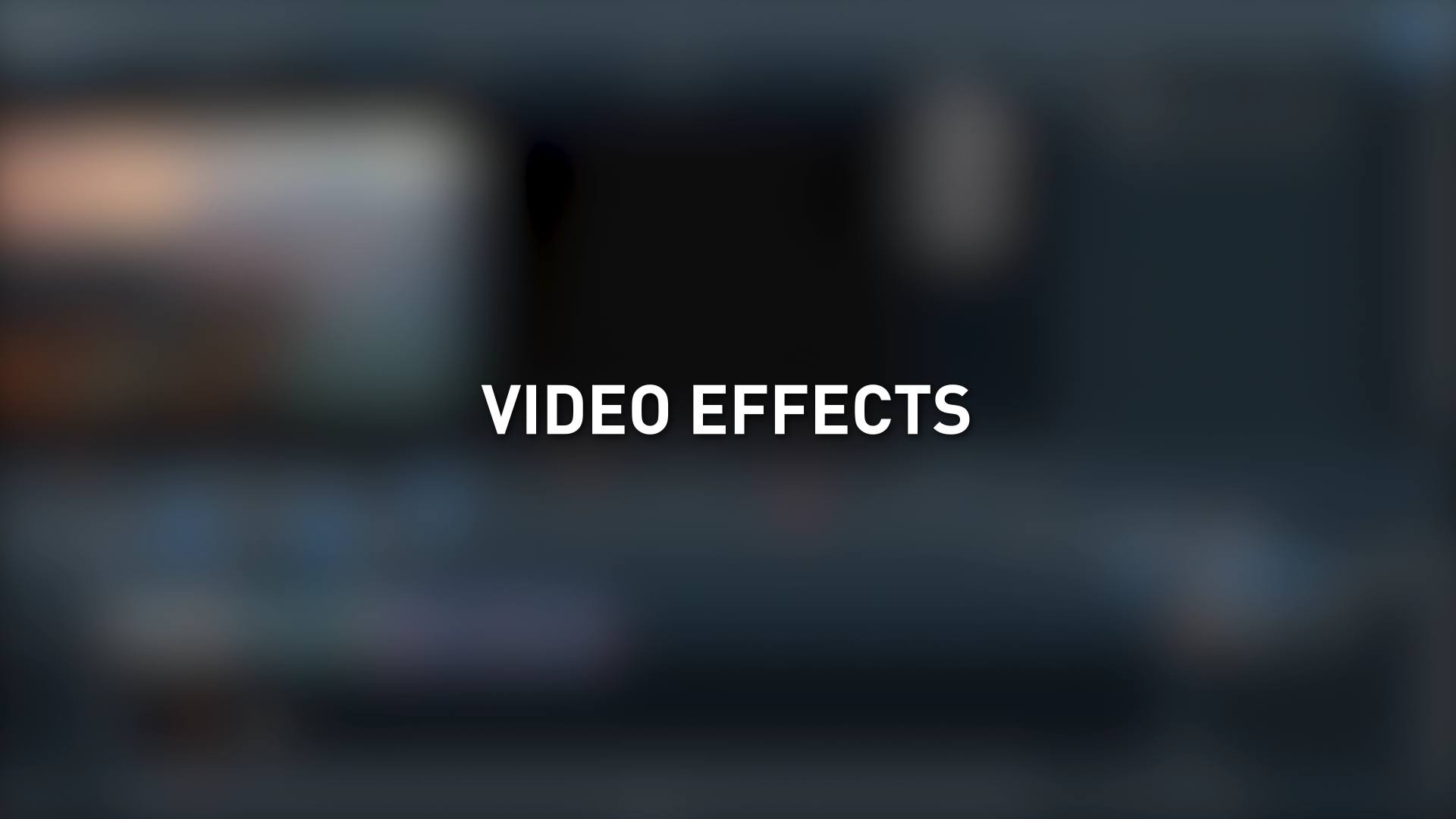 Efeitos de vídeo