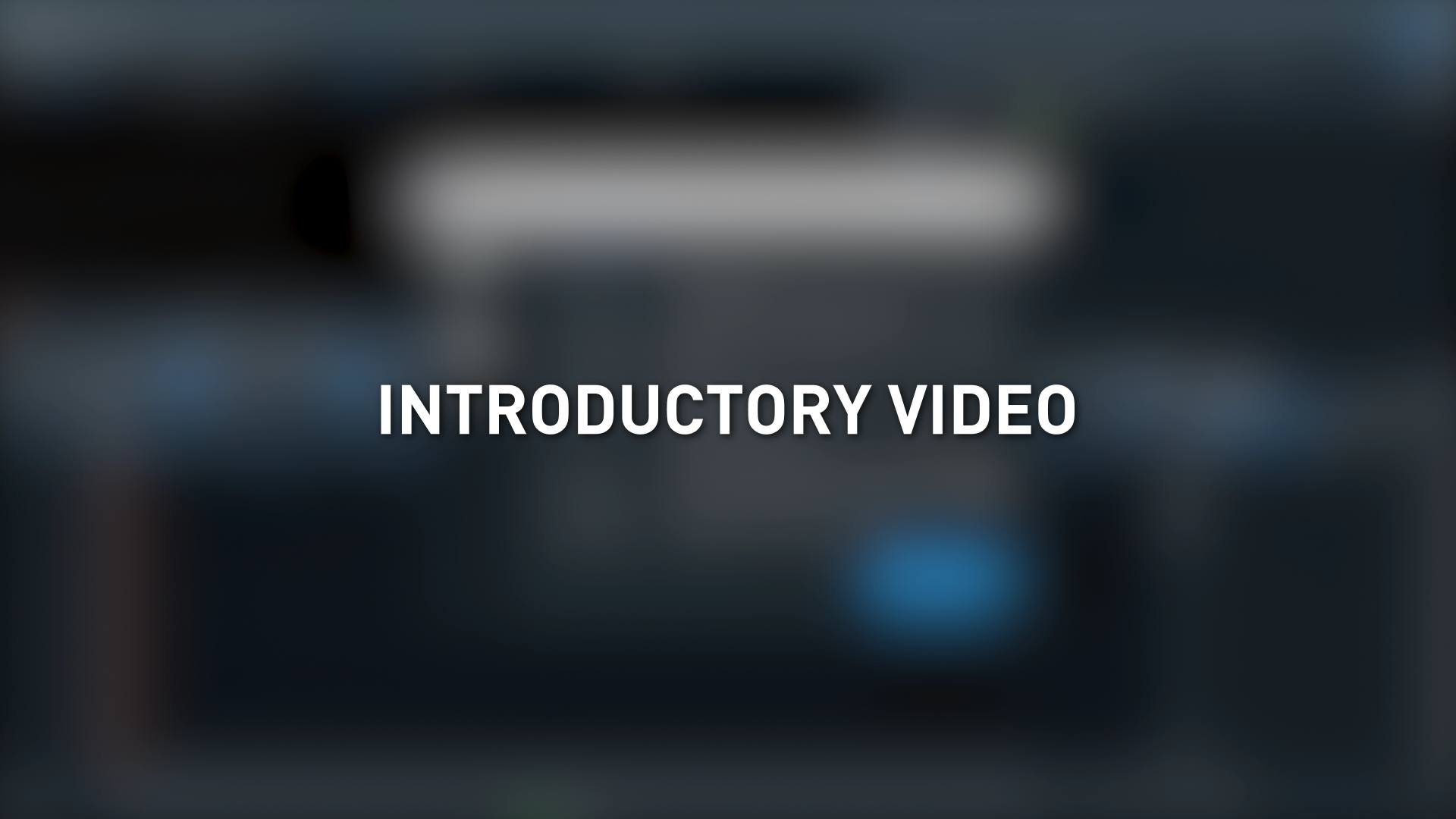 Vidéo d'introduction