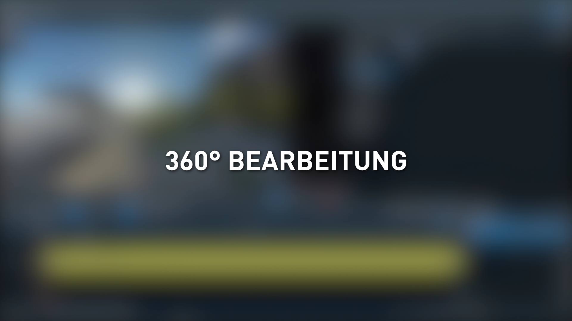 360°-Videobearbeitung