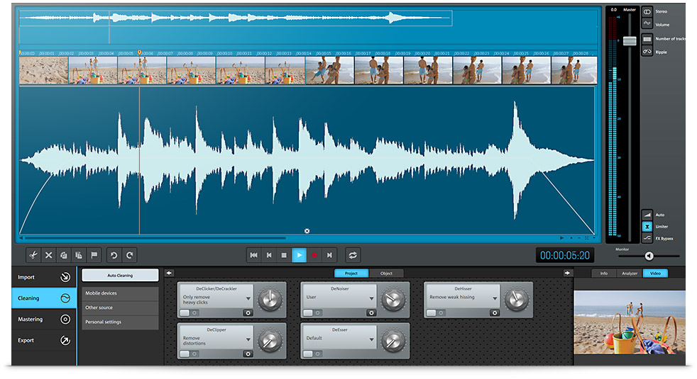 Video Sound Cleaning Lab Screenshot Video Sound Cleaning Lab Screenshot