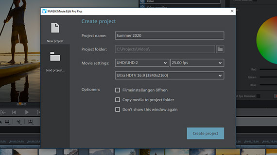 More intuitive start dialog More intuitive start dialog