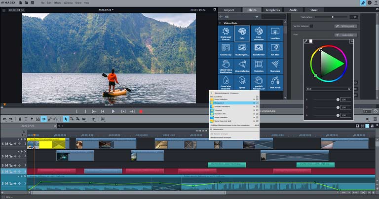 El editor de vídeo Video deluxe Plus